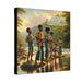  Jamaican Boys Fishing in the 1970s #2 Polyester Canvas