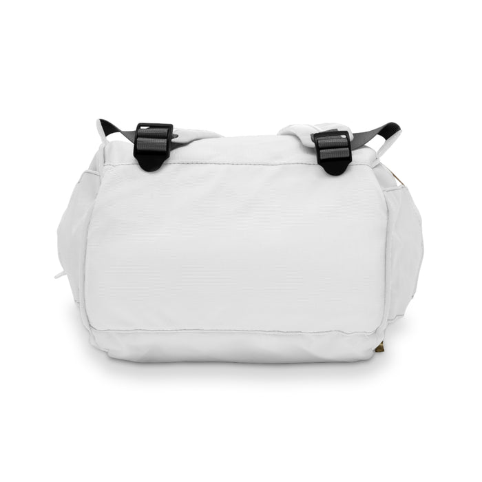 Multifunctional White Diaper Backpack (Jamaica)