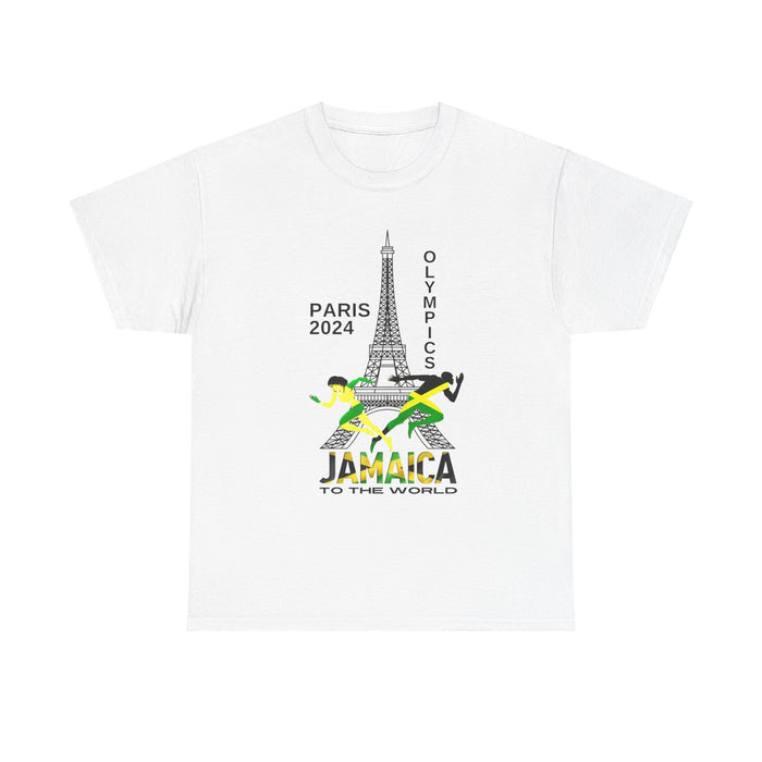 Jamaican Olympics Eifel Front Unisex Heavy Cotton Tee - Various Colors