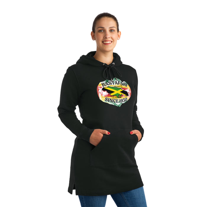 Rastafari Streeter Hoodie Dress - (Front Logo)