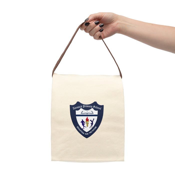 Norwich Logo Canvas Lunch Bag With Strap