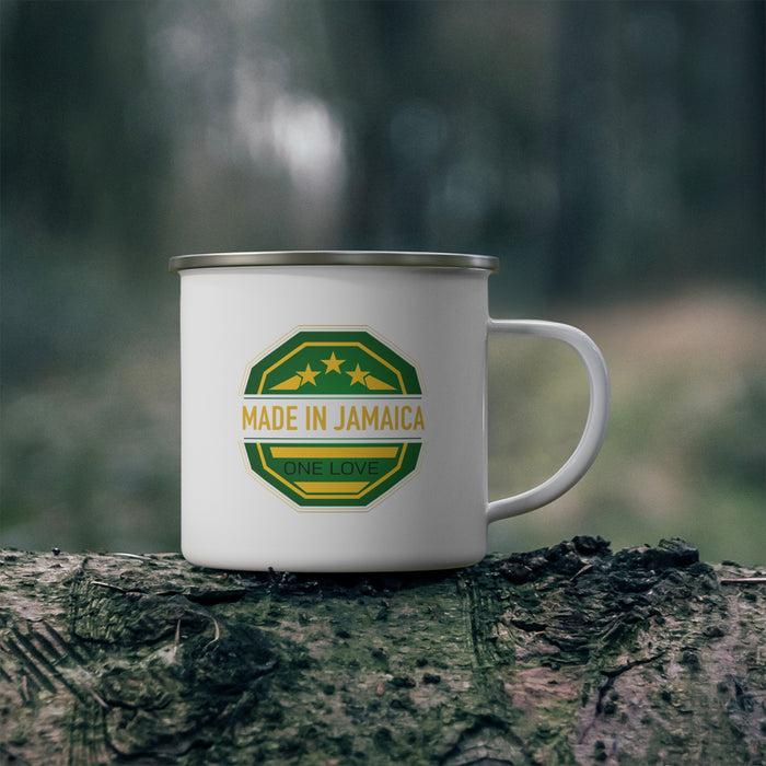 I Love Jamaica Enamel Camping Mug