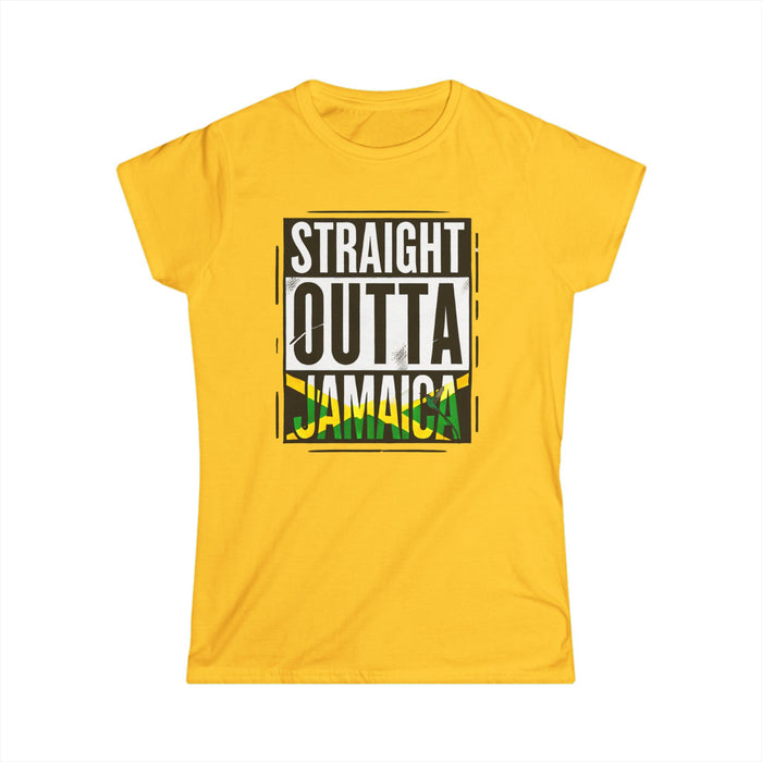 Straight Outta Jamaica - Women's Softstyle Tee