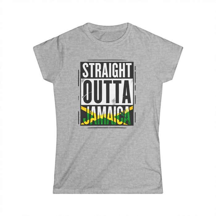 Straight Outta Jamaica - Women's Softstyle Tee