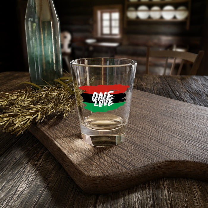 Pan African Shot Glass, 1.5oz (One Love)