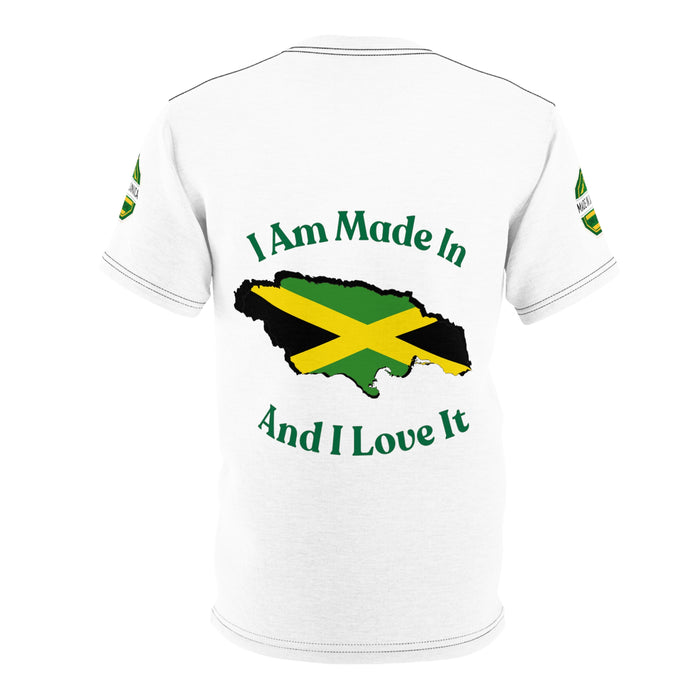 Made In Jamaica Logo Map White Unisex Tee