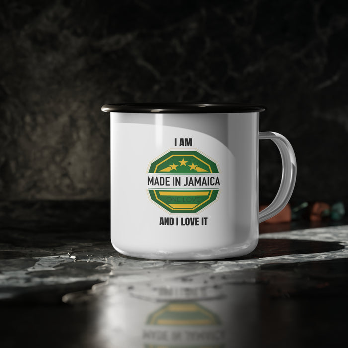 Made In Jamaica Enamel Camp Cup