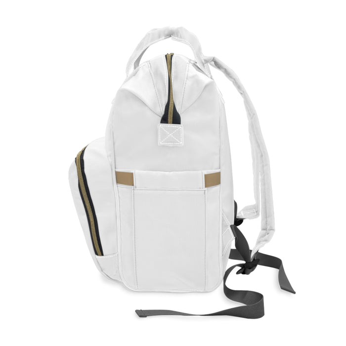 Multifunctional White Diaper Backpack (Jamaica)