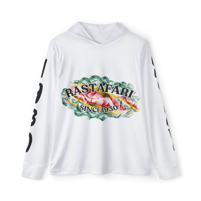 Rastafari 1930 Unisex White Sports Warmup Hoodie