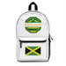  Made In Jamaica White Backpack With Flag