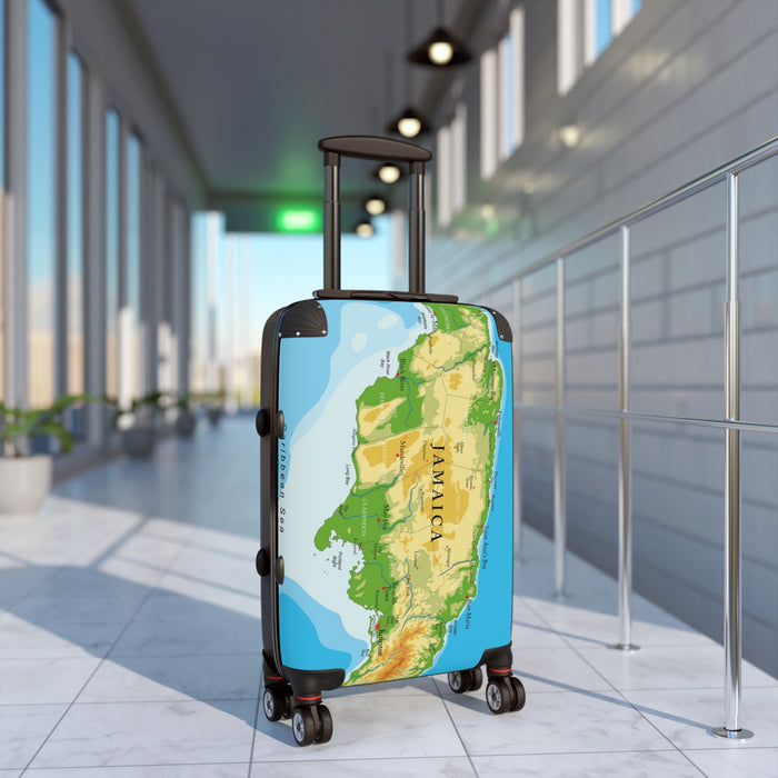 Jamaica Map Suitcase