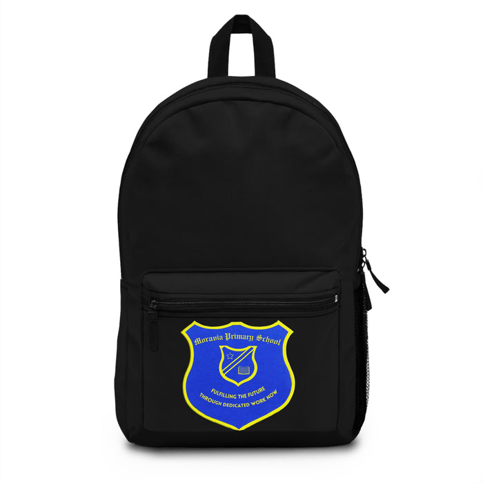 Moravia Primary Black Napsack with Pocket Logo