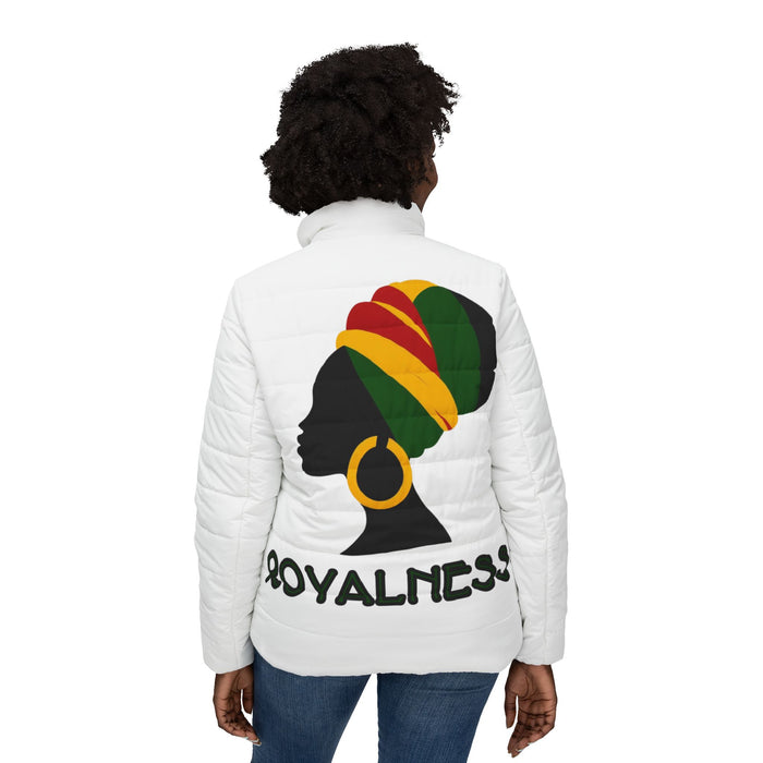 White Women’s Puffer Jacket - Royalness