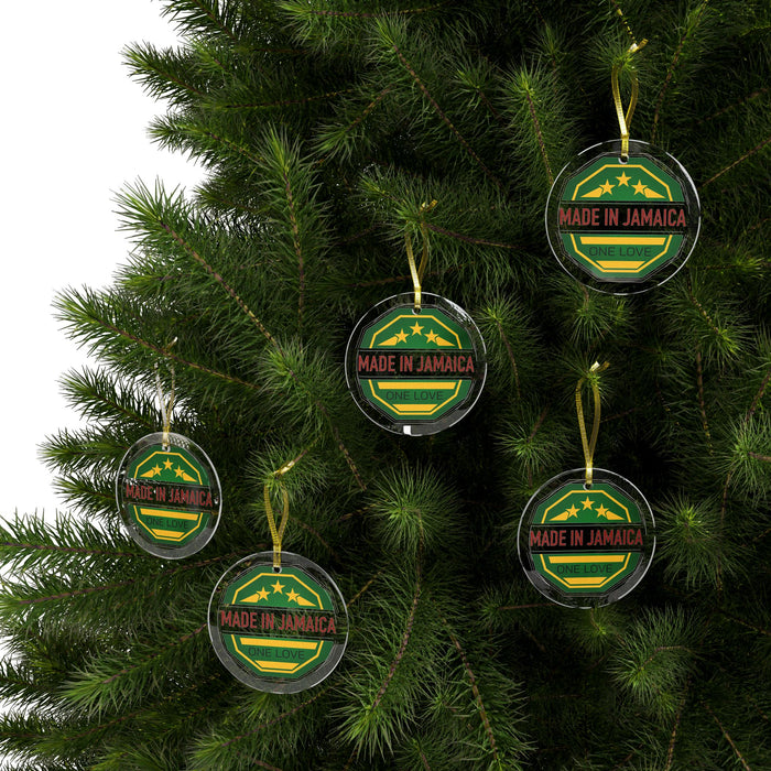 Made In Jamaica Holiday Glass Ornaments