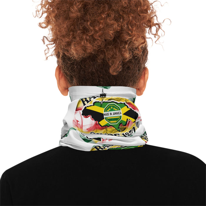 Winter Neck Gaiter With Drawstring (Rastafari)