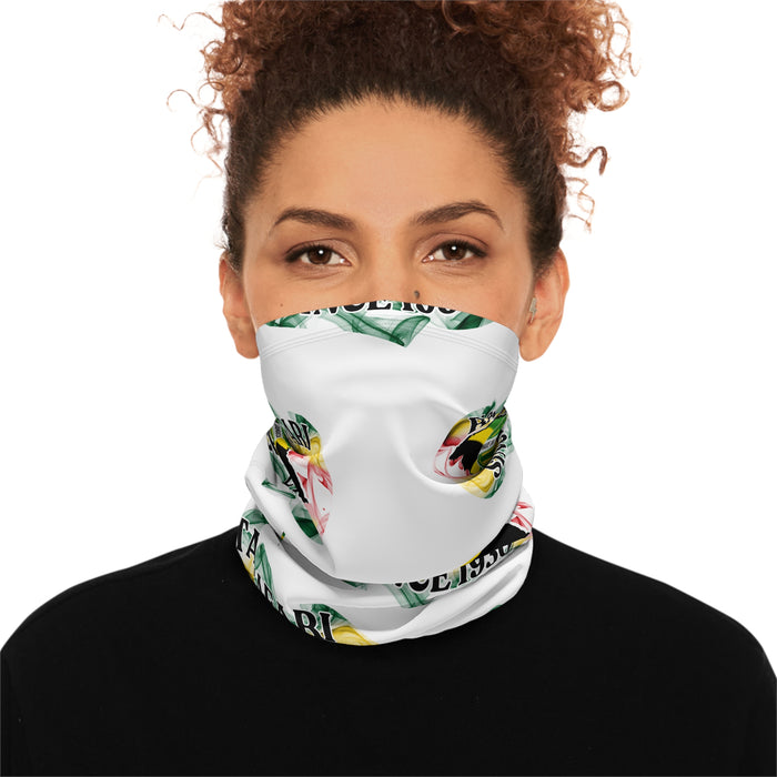 Winter Neck Gaiter With Drawstring (Rastafari)