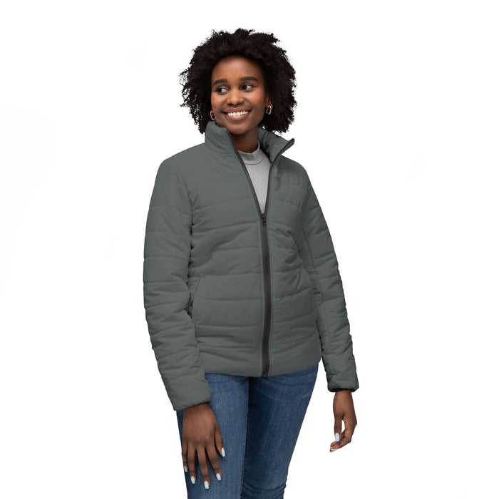 Grey Women’s Puffer Jacket - Royalness