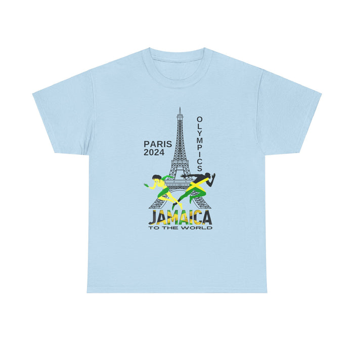 Jamaican Olympics Eifel Front Unisex Heavy Cotton Tee - Various Colors