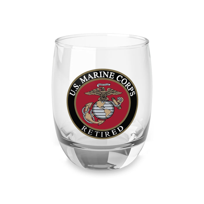 Custom Whiskey Glass (Retired USMC)