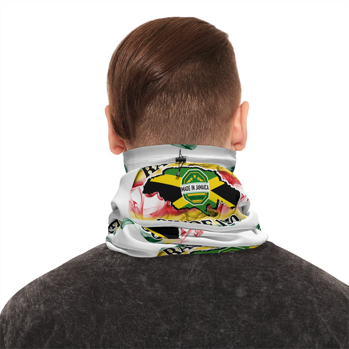 Winter Neck Gaiter With Drawstring (Rastafari)