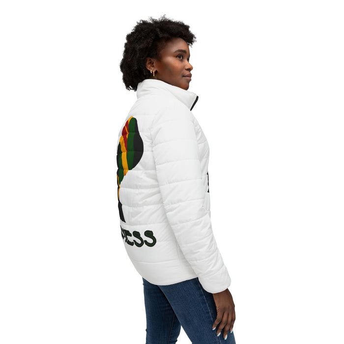 White Women’s Puffer Jacket - Royalness