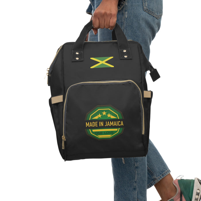 Multifunctional Black Diaper Backpack (Jamaica)