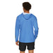  Men's Light Blue Sports Warmup Hoodie