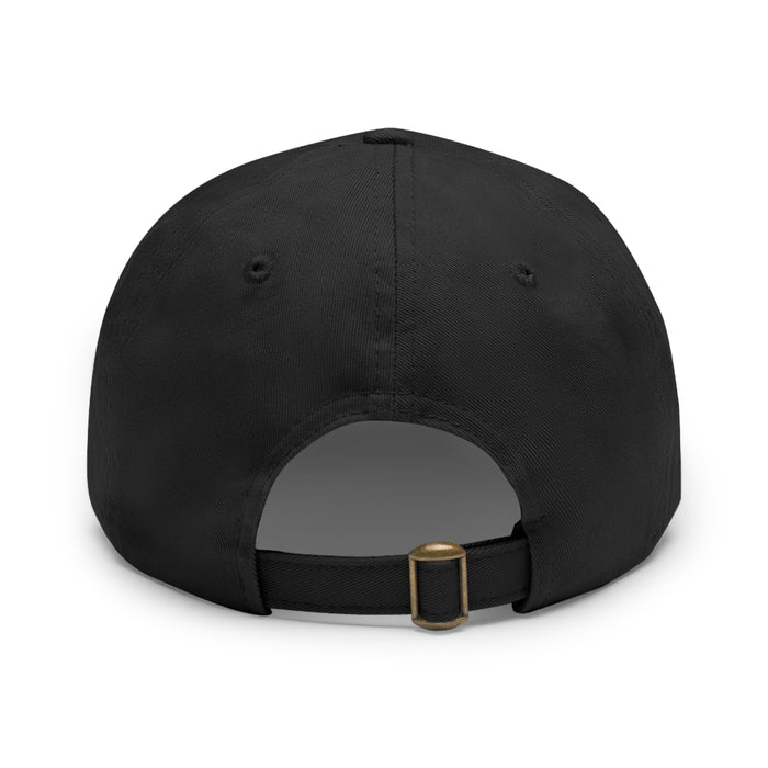 Made in Jamaica Dad Hat with Leather Patch (Rectangle)