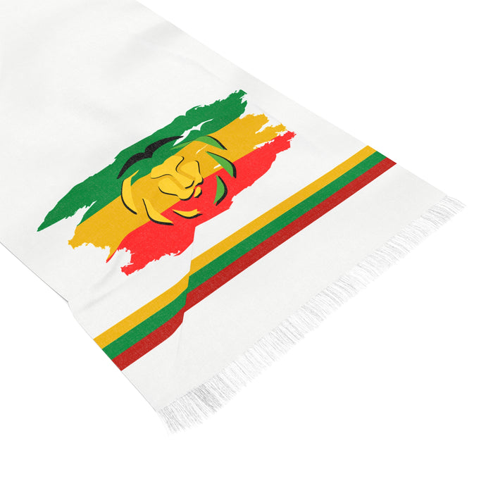 Light Scarf (White One Love Rasta)