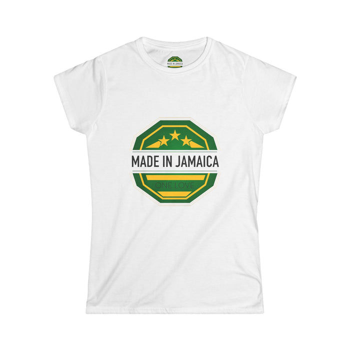 Women's Tee with Black Made In Jamaica Logo