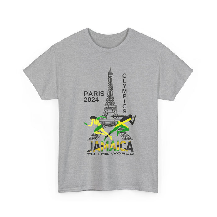 Jamaican Olympics Eifel Front Unisex Heavy Cotton Tee - Various Colors