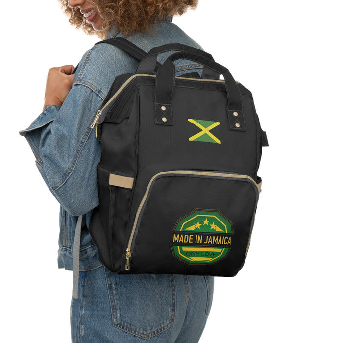 Multifunctional Black Diaper Backpack (Jamaica)