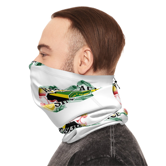 Winter Neck Gaiter With Drawstring (Rastafari)