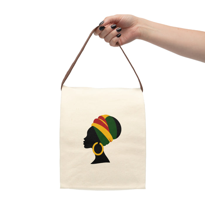 Empress Canvas Lunch Bag With Strap