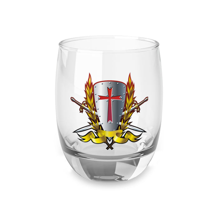 Custom Whiskey Glass (Knights Templar)