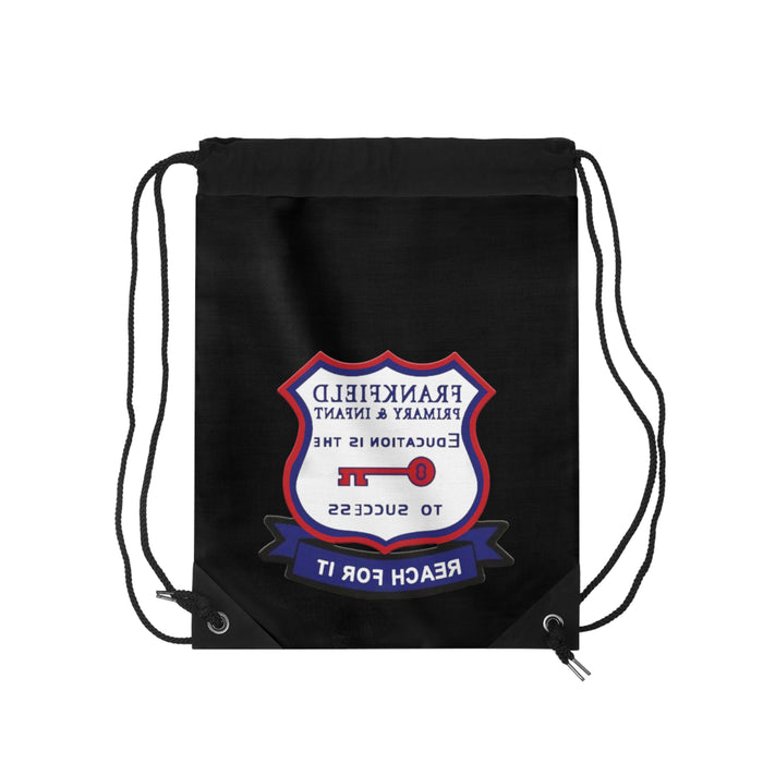 Frankfield Black Drawstring Bag