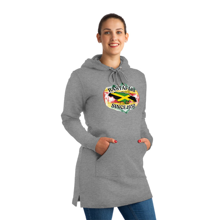 Rastafari Streeter Hoodie Dress - (Front Logo)