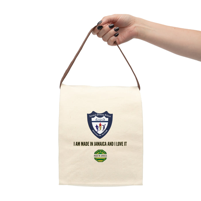 Norwich Logo Canvas Lunch Bag With Strap MIJ