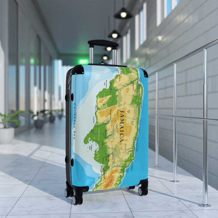 Jamaica Map Suitcase