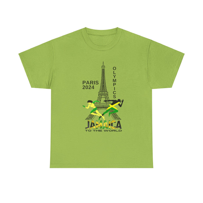 Jamaican Olympics Eifel Front Unisex Heavy Cotton Tee - Various Colors