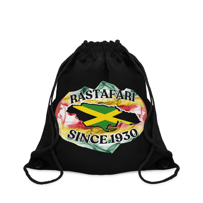 Rastafari Black Drawstring Bag