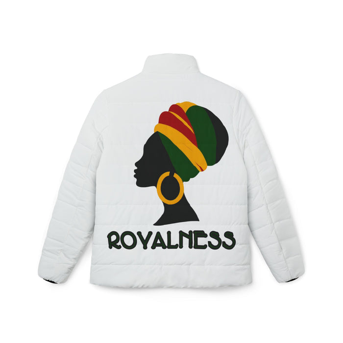 White Women’s Puffer Jacket - Royalness