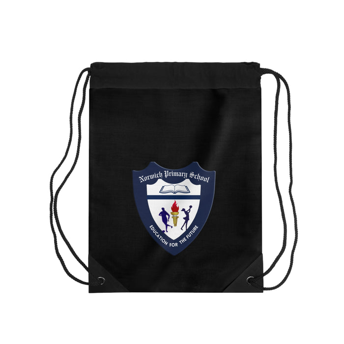 Norwich Black Drawstring Bag