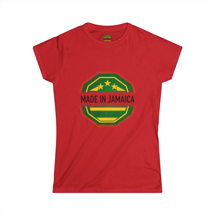 Women's Tee with Black Made In Jamaica Logo