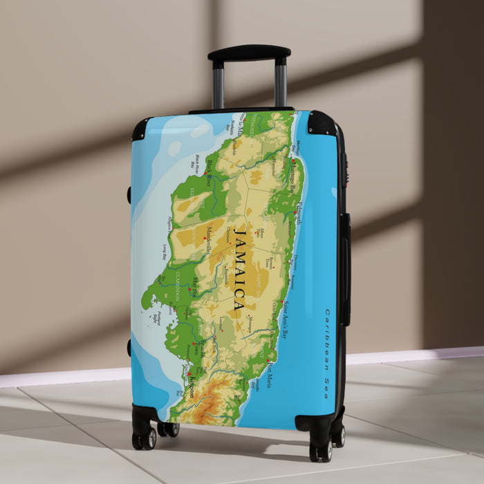 Jamaica Map Suitcase