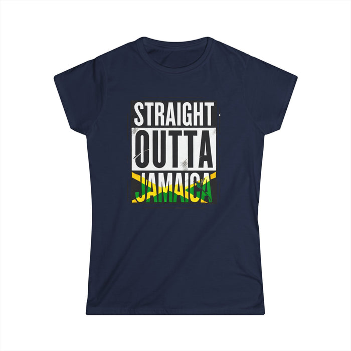 Straight Outta Jamaica - Women's Softstyle Tee