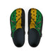  Jamaica Flag  Unisex EVA Foam Rubber Shoes/Slip-ons (CLOGS) (Black, Gold, & Green)