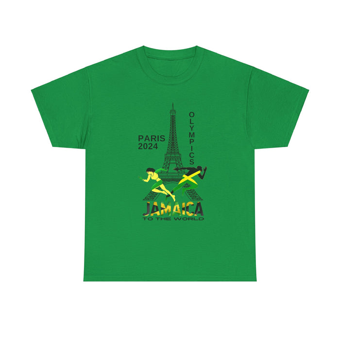 Jamaican Olympics Eifel Front Unisex Heavy Cotton Tee - Various Colors