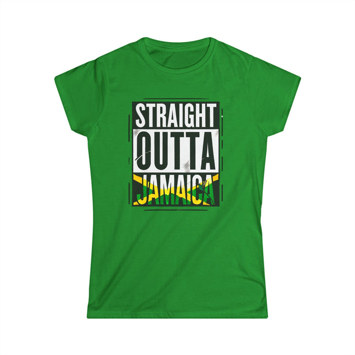 Straight Outta Jamaica - Women's Softstyle Tee