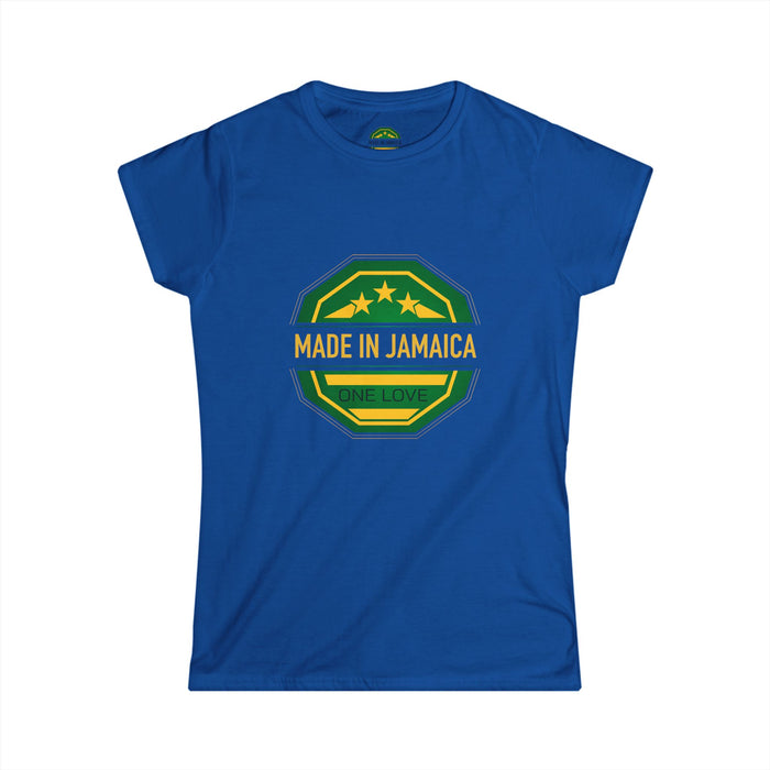 Women's Tee with Gold Made In Jamaica Logo